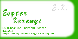 eszter kerenyi business card